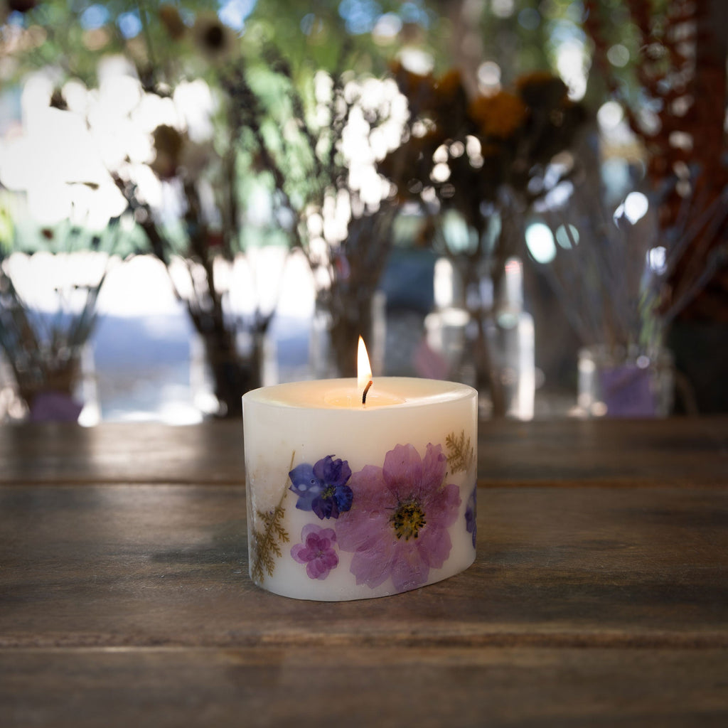 Roman Lavender Petite Oval Botanical Candle
