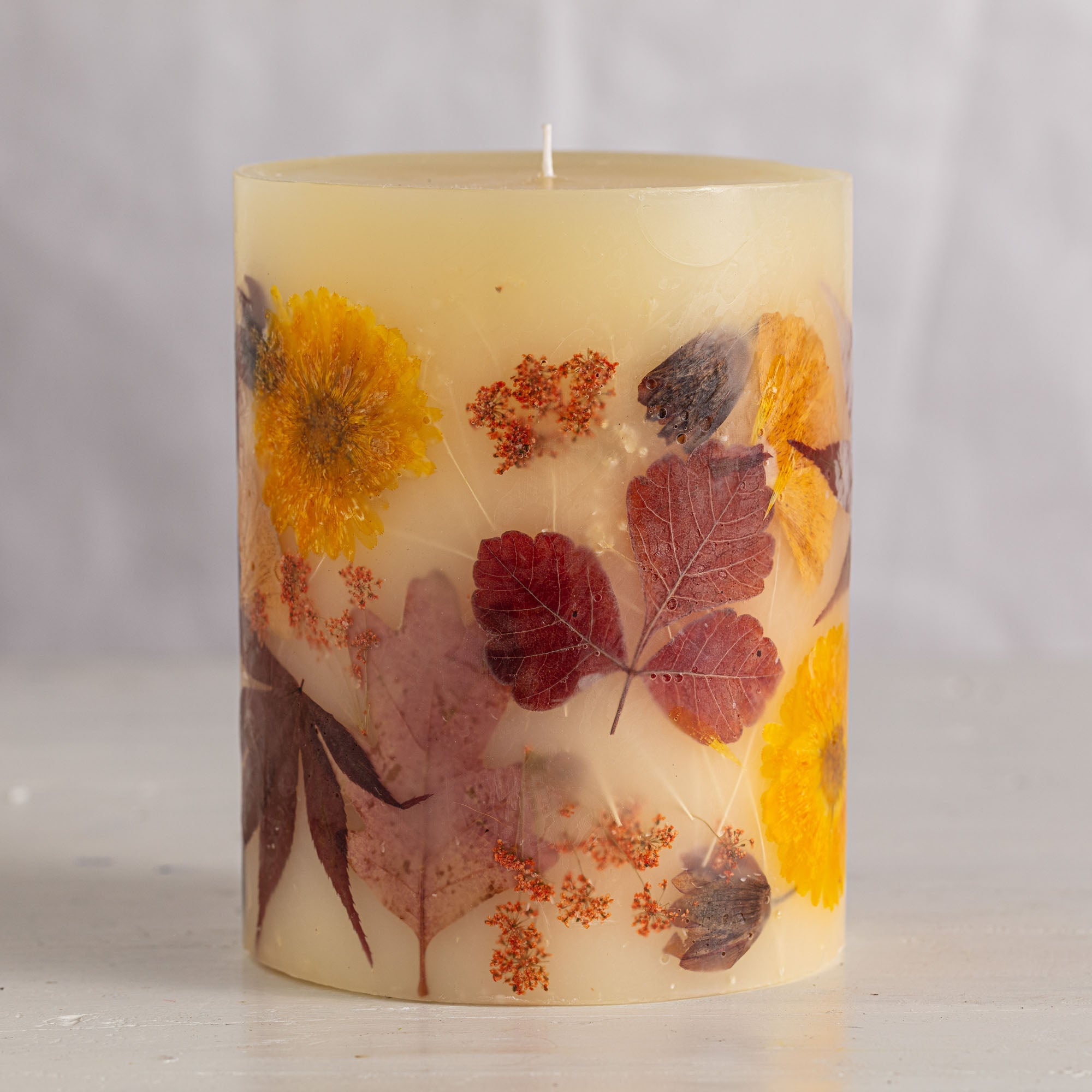 Harvest Pumpkin Medium Round Botanical Candle