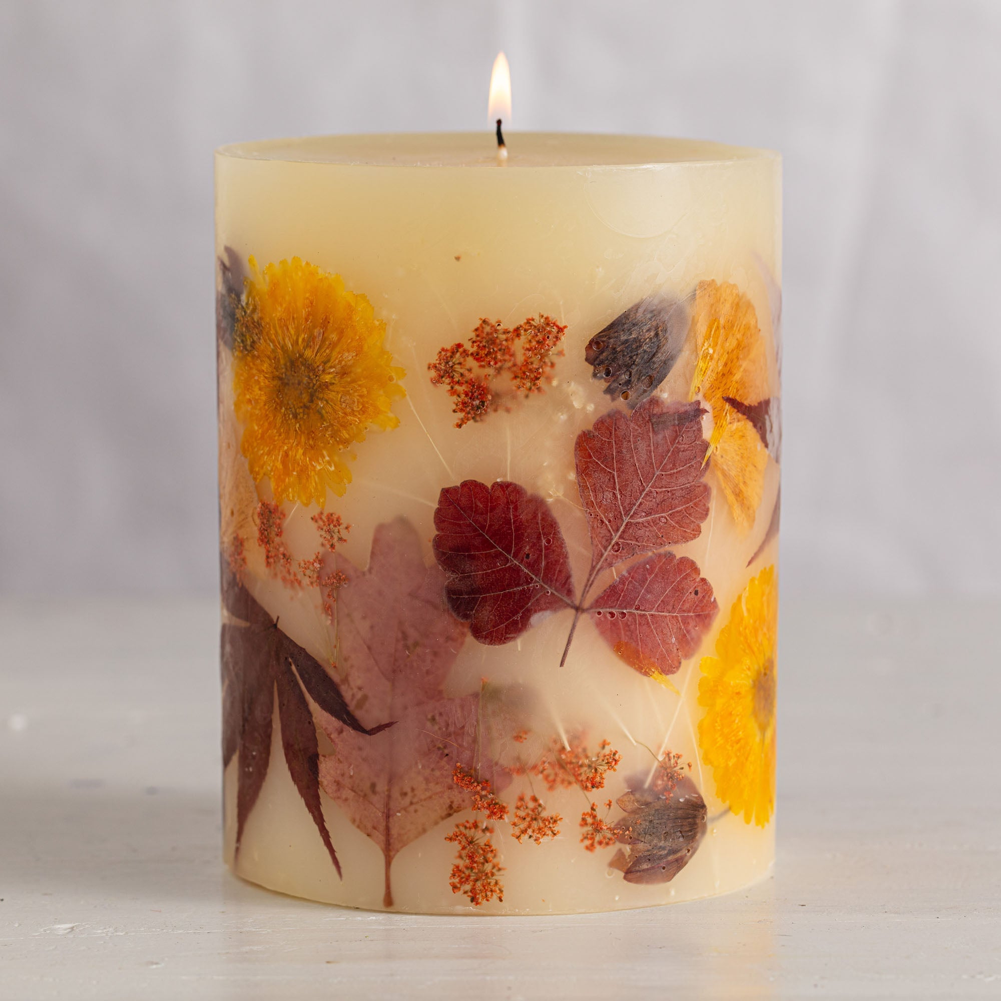 Harvest Pumpkin Medium Round Botanical Candle