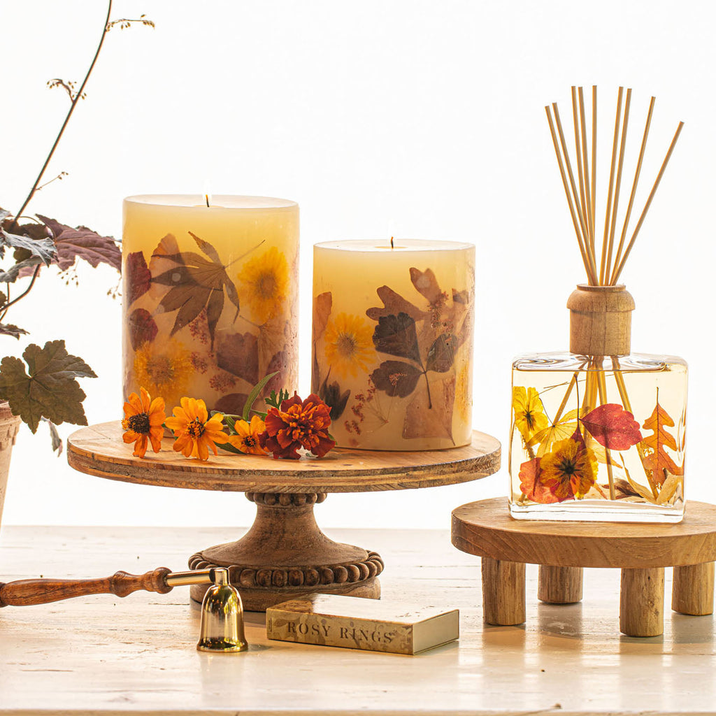 Harvest Pumpkin Medium Round Botanical Candle