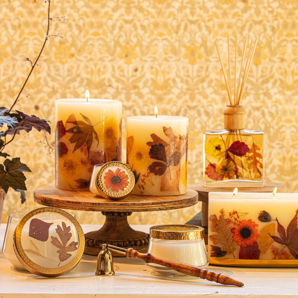 Harvest Pumpkin Medium Round Botanical Candle