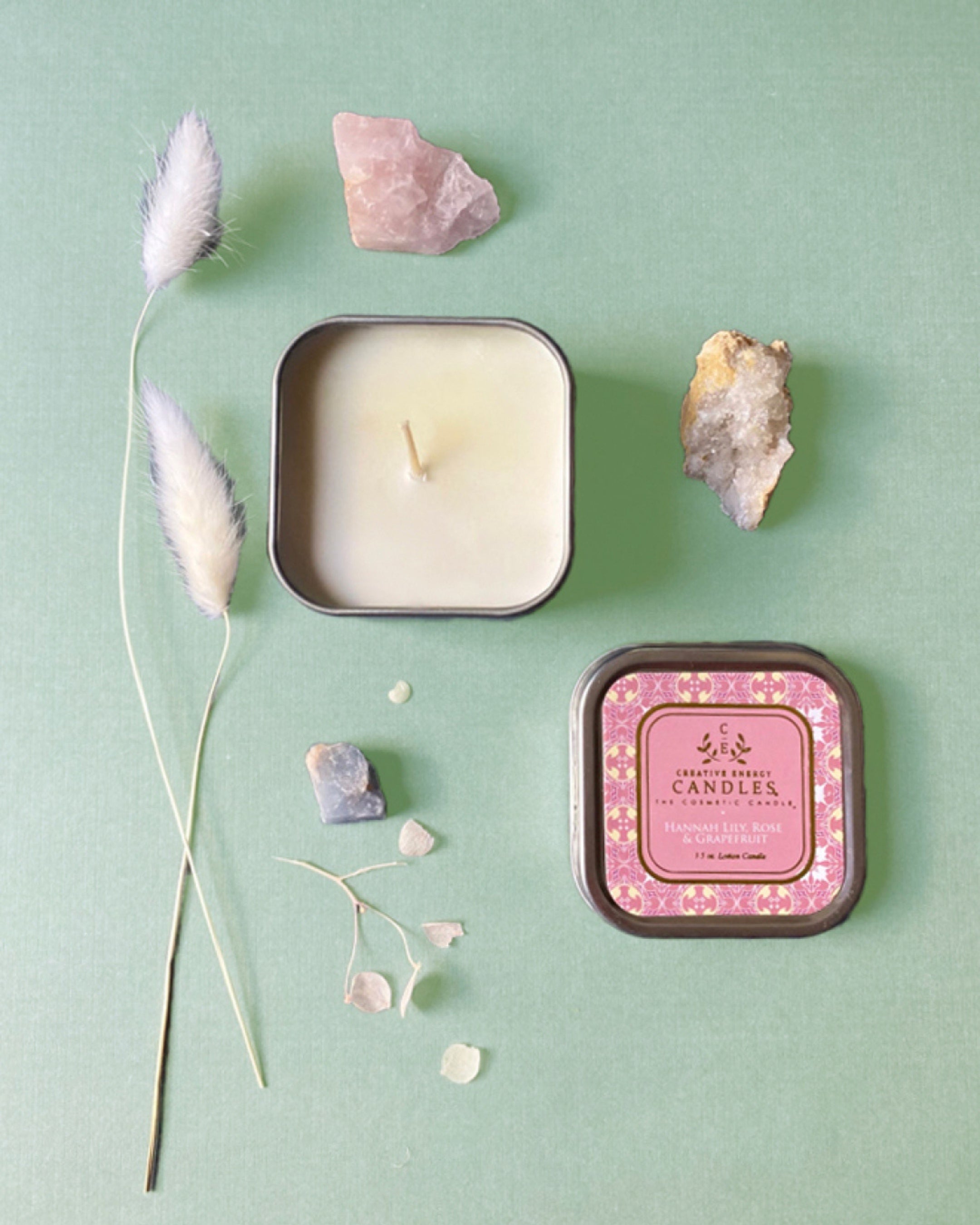 Hannah Lily, Rose & Grapefruit Soy Lotion Candle