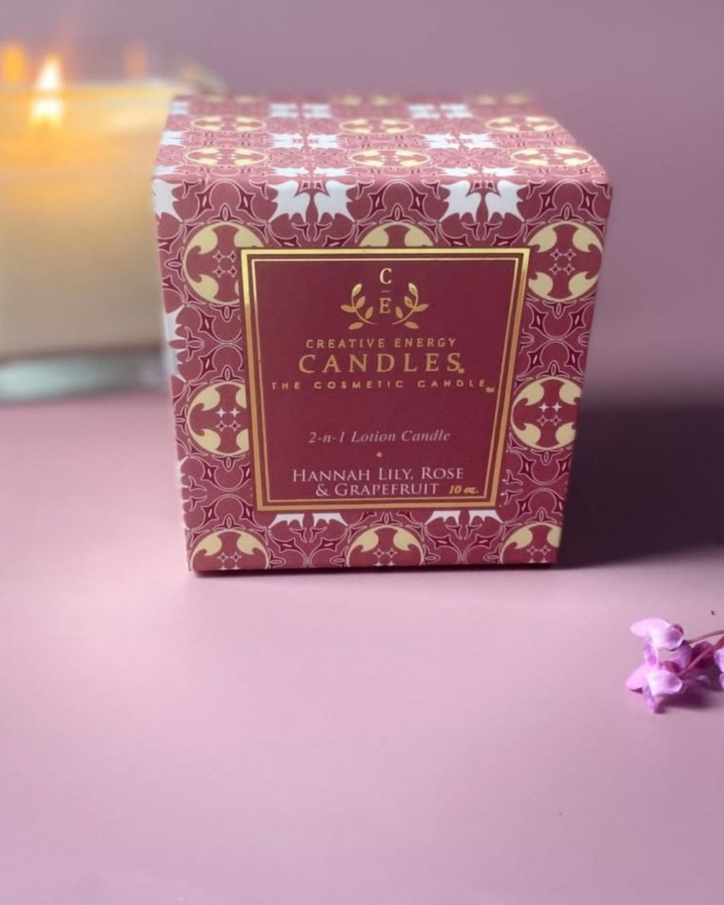 Hannah Lily, Rose & Grapefruit Soy Lotion Candle