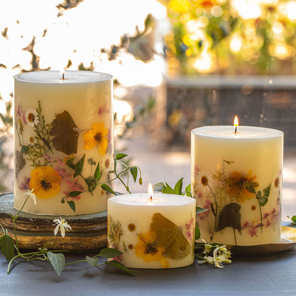 Lemon Blossom Medium Round Botanical Candle