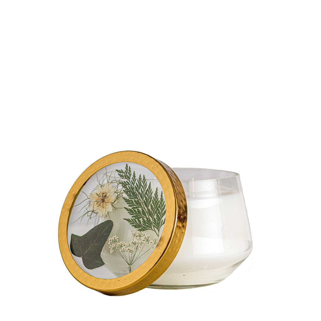 Forest Large Pressed Floral Candle