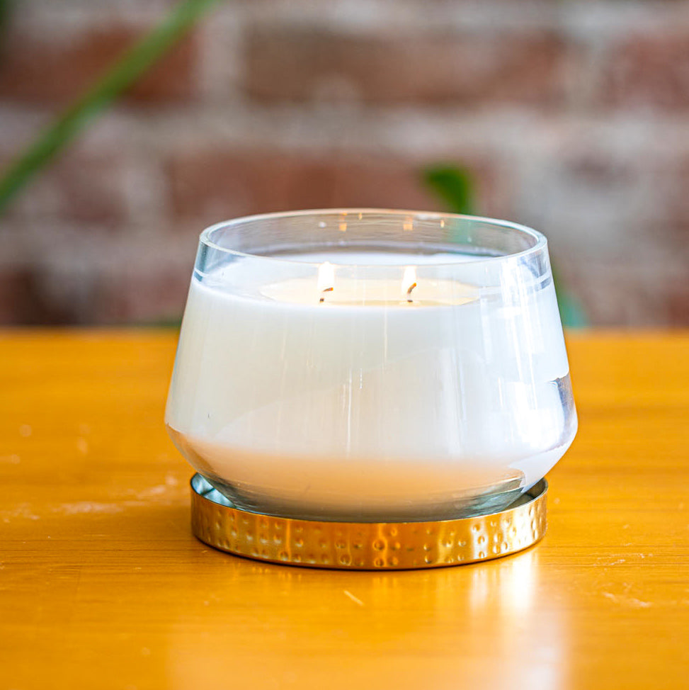 Forest Large Pressed Floral Candle