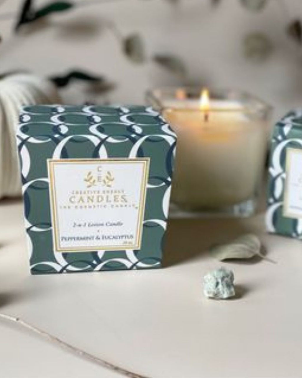 Peppermint & Eucalyptus Soy Lotion Candle