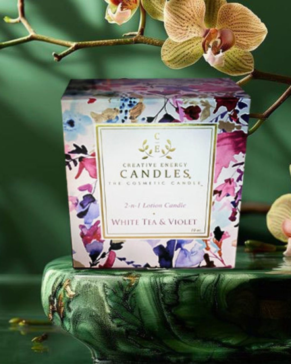 White Tea & Violet Soy Lotion Candle