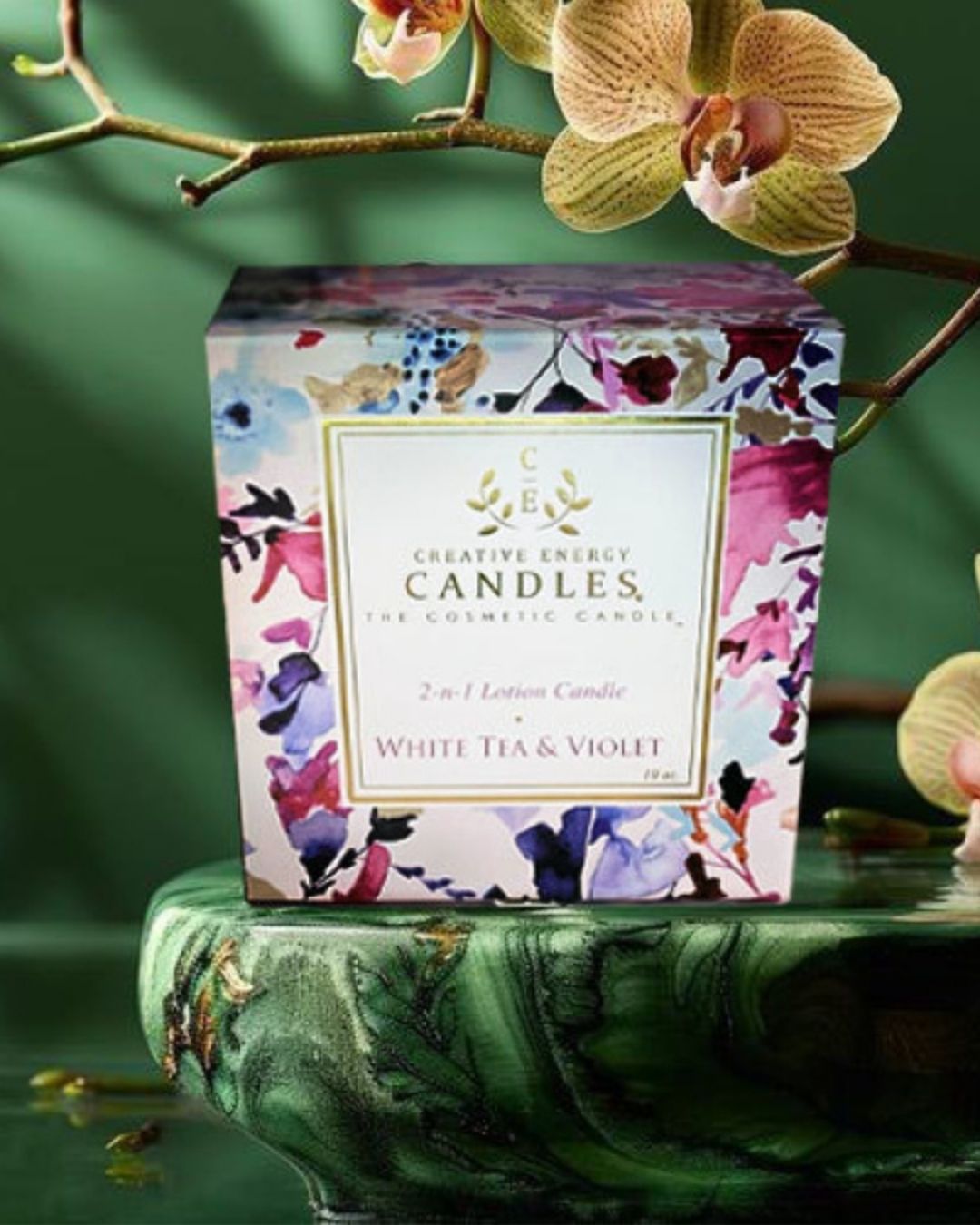 White Tea & Violet Soy Lotion Candle