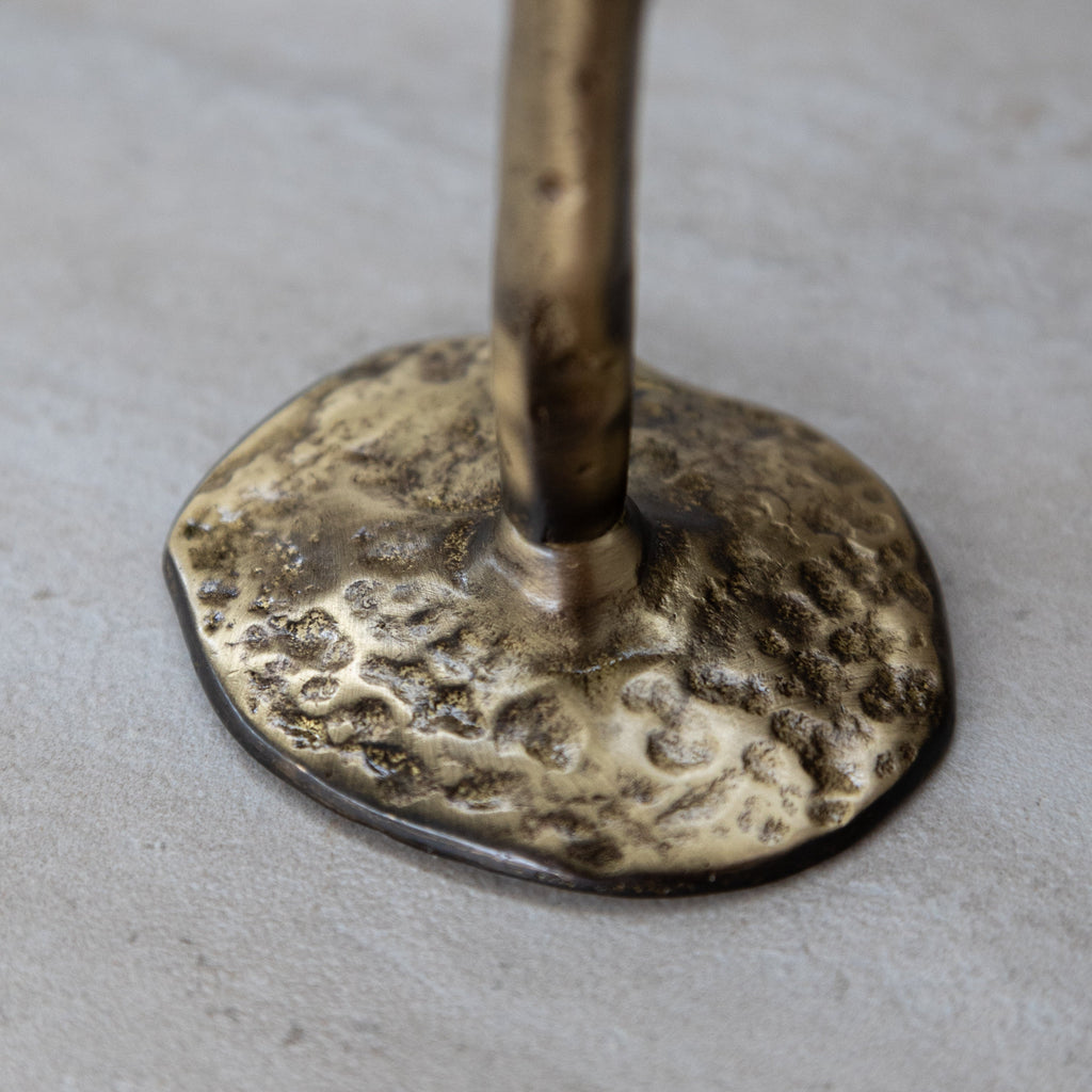 Antique Brass Candlesticks - Set of 3