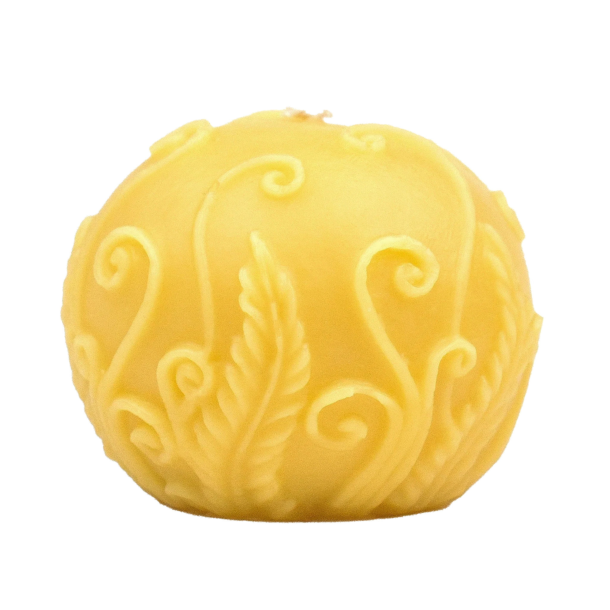 Fern Ball Beeswax Candle